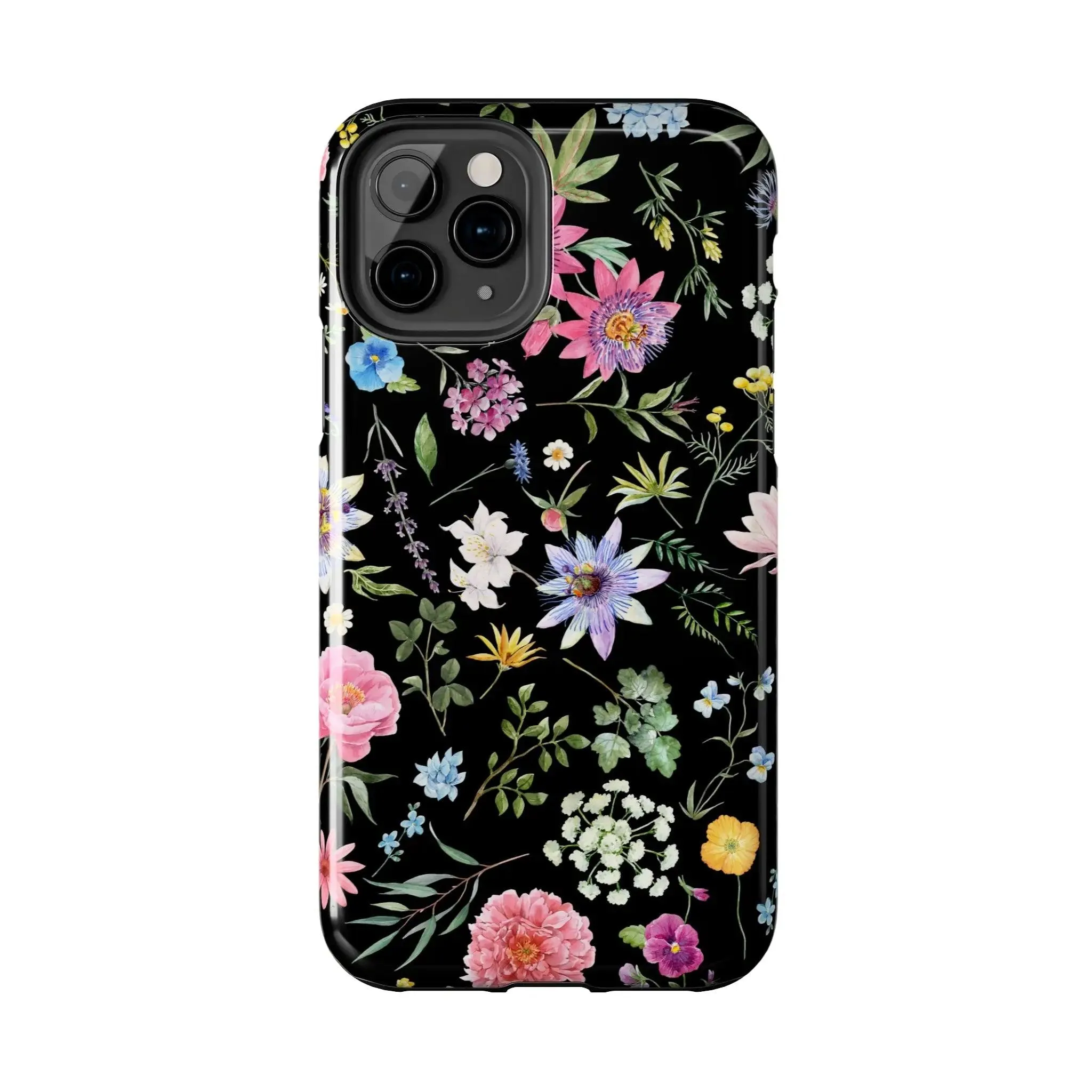 Midnight Blossoms | Black Flower Case