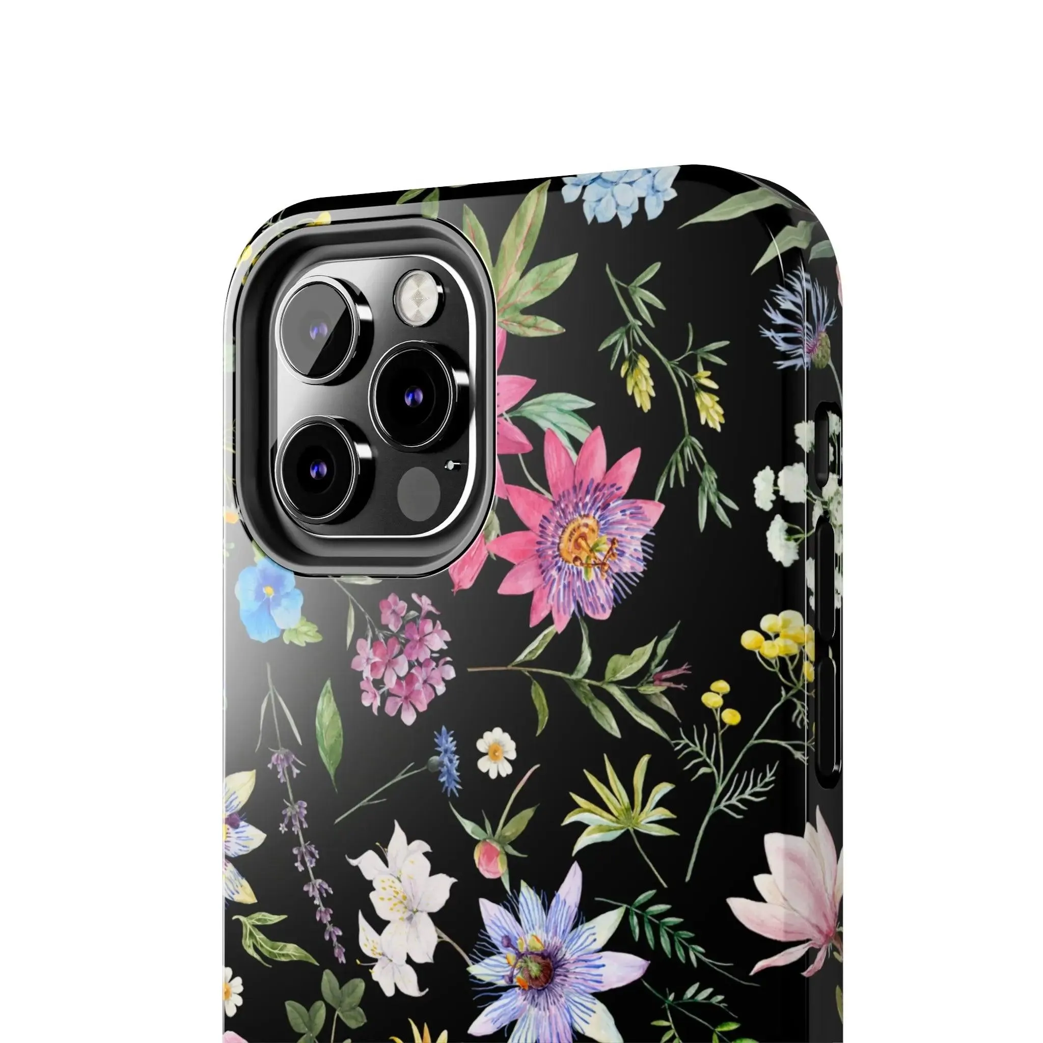 Midnight Blossoms | Black Flower Case