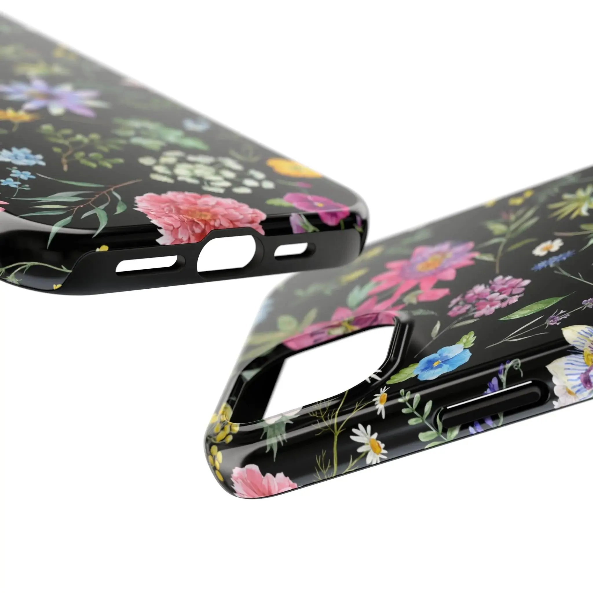 Midnight Blossoms | Black Flower Case