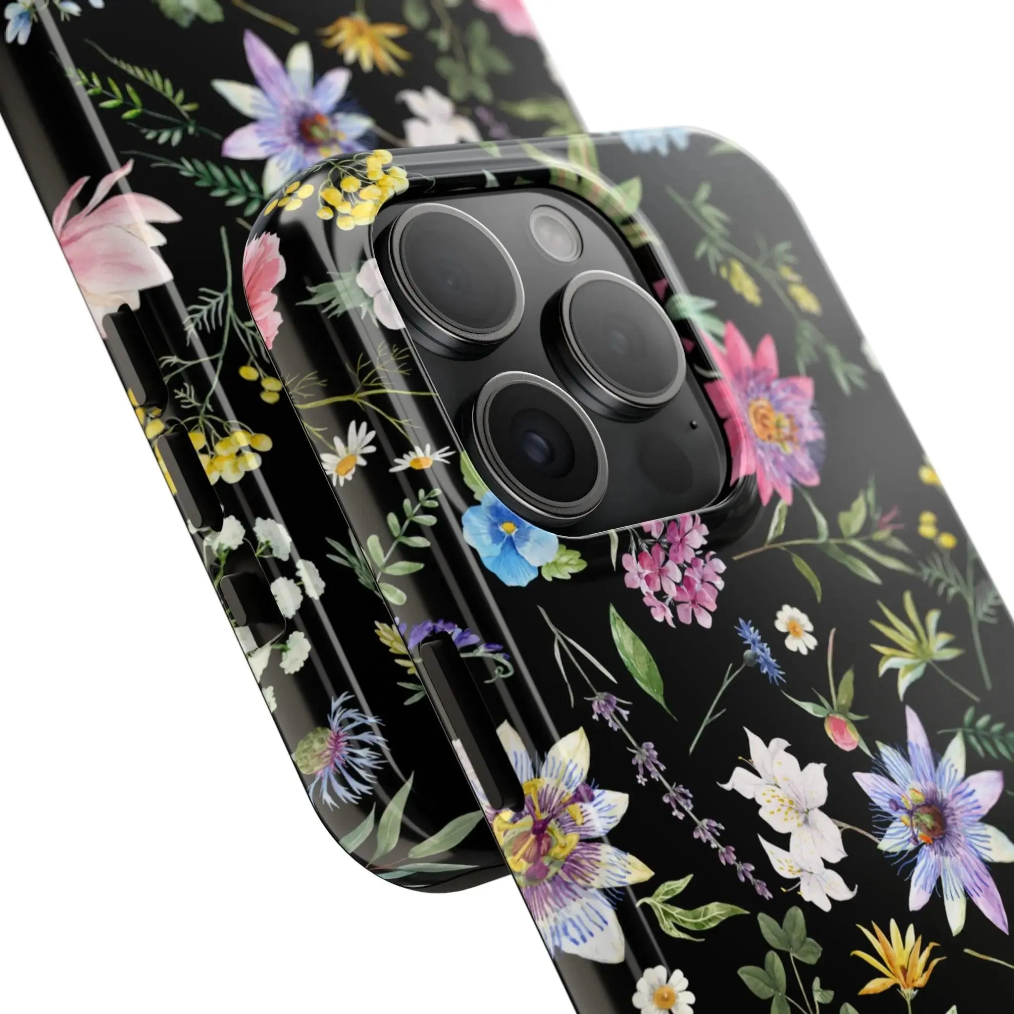 Midnight Blossoms | Black Flower Case