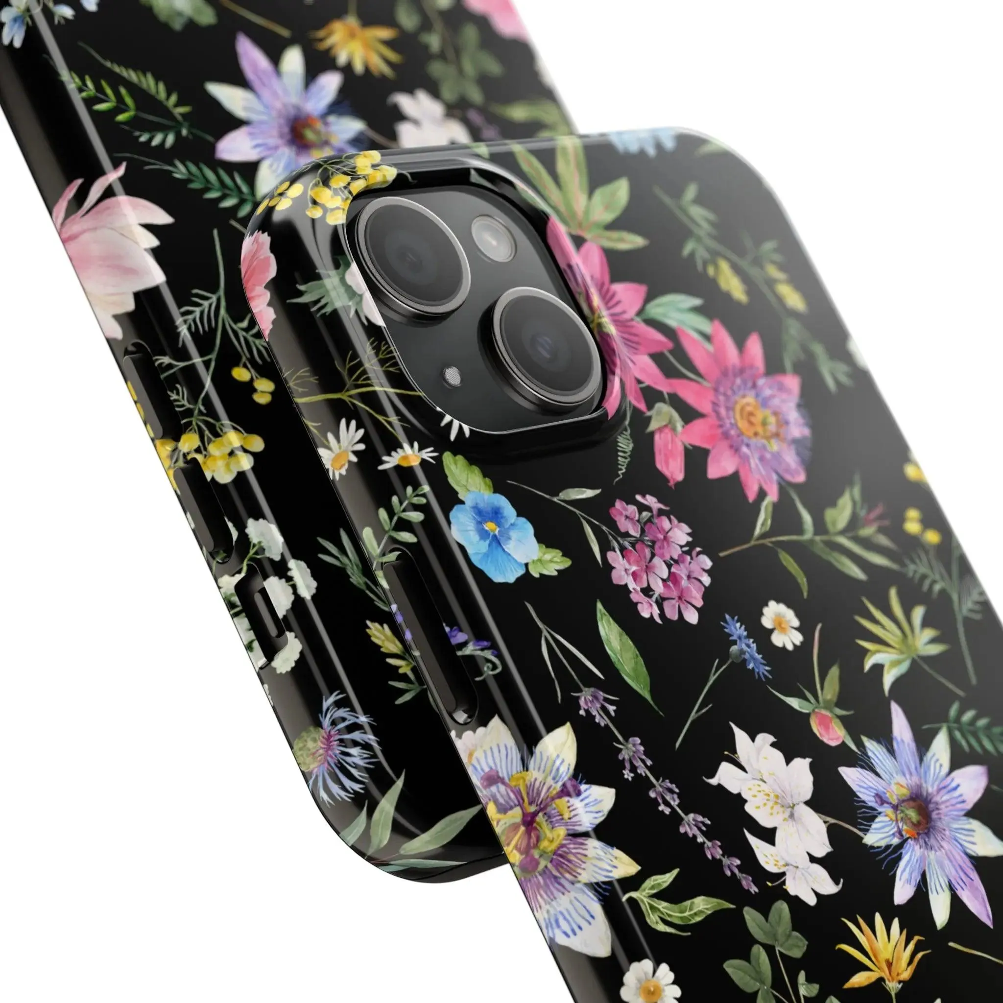 Midnight Blossoms | Black Flower Case