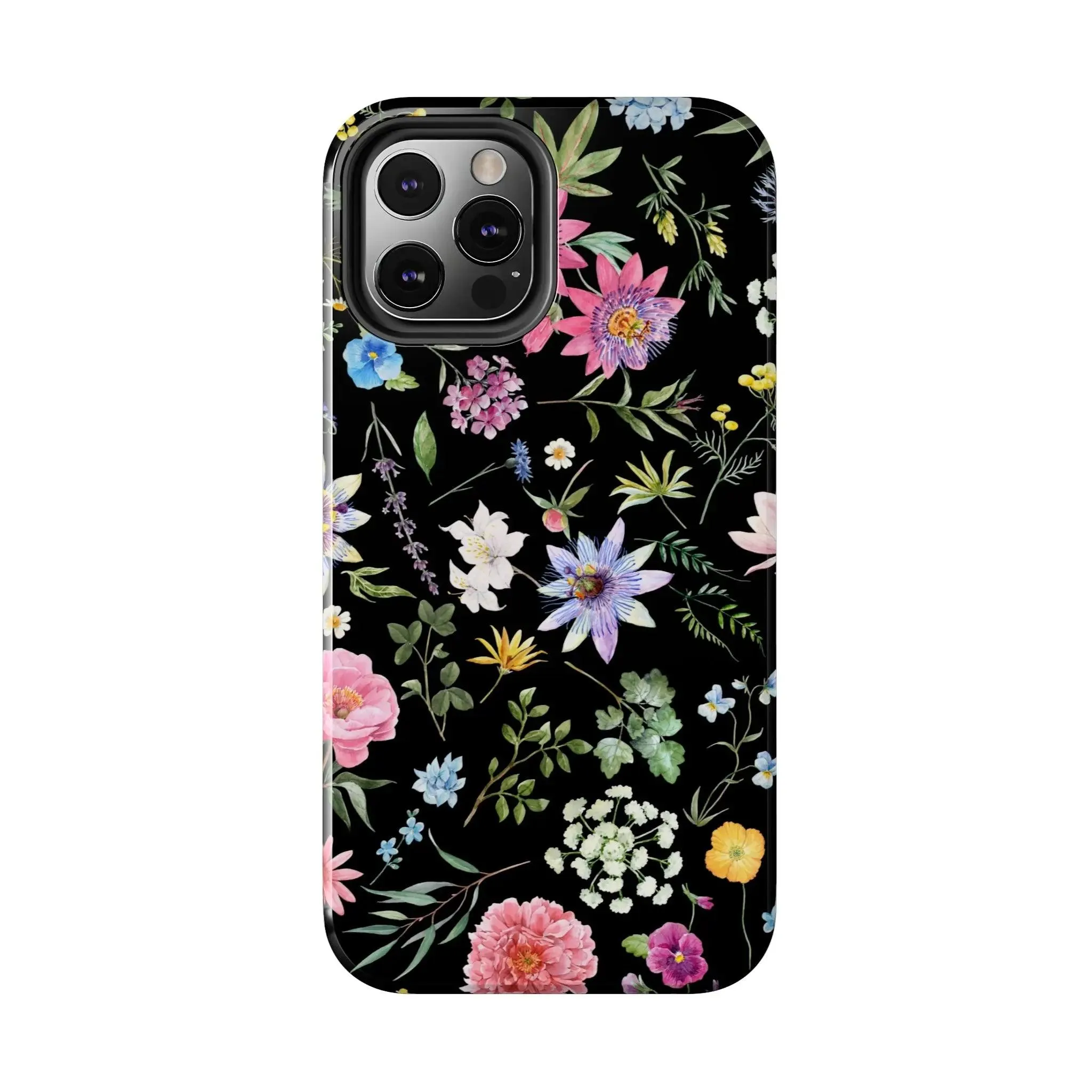 Midnight Blossoms | Black Flower Case