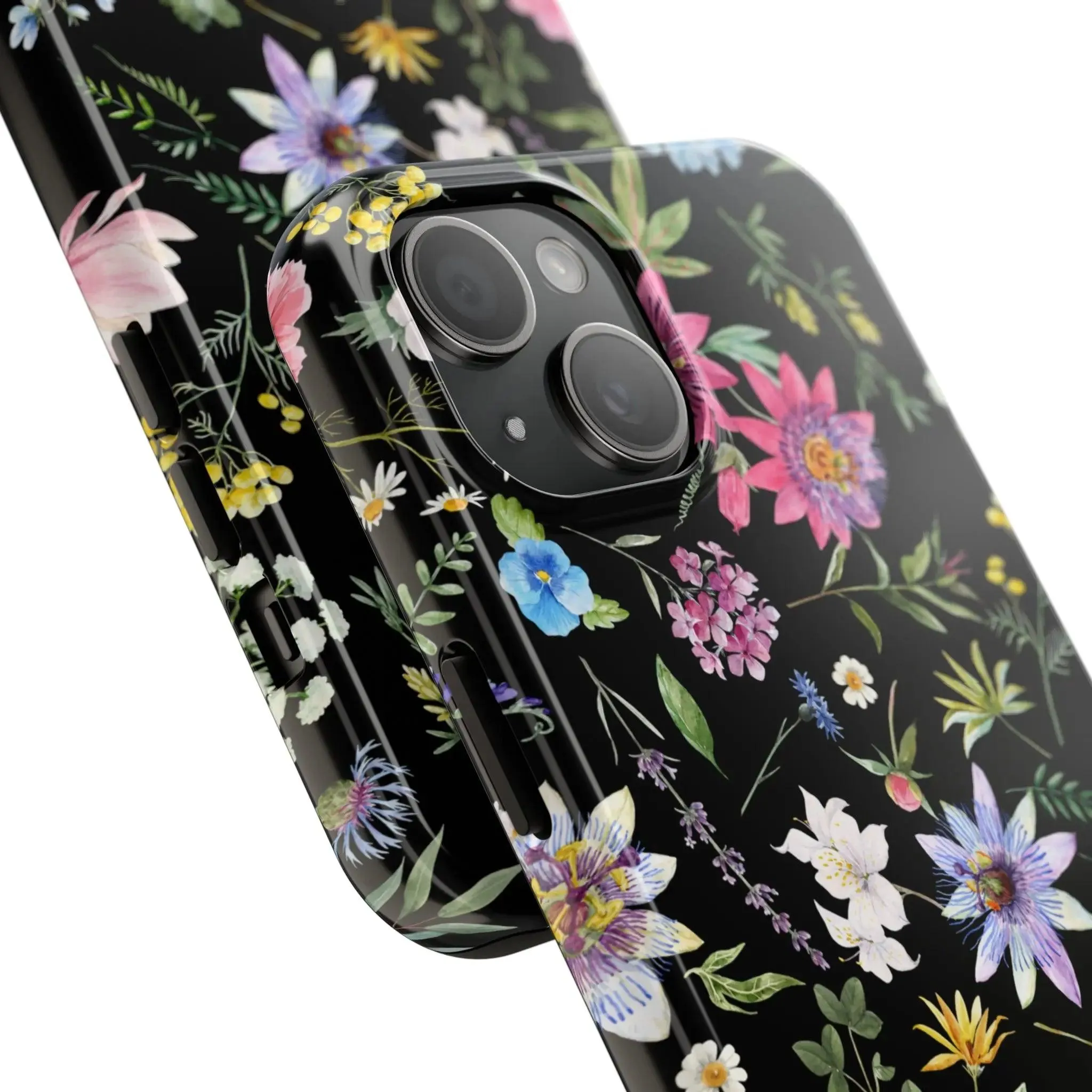 Midnight Blossoms | Black Flower Case