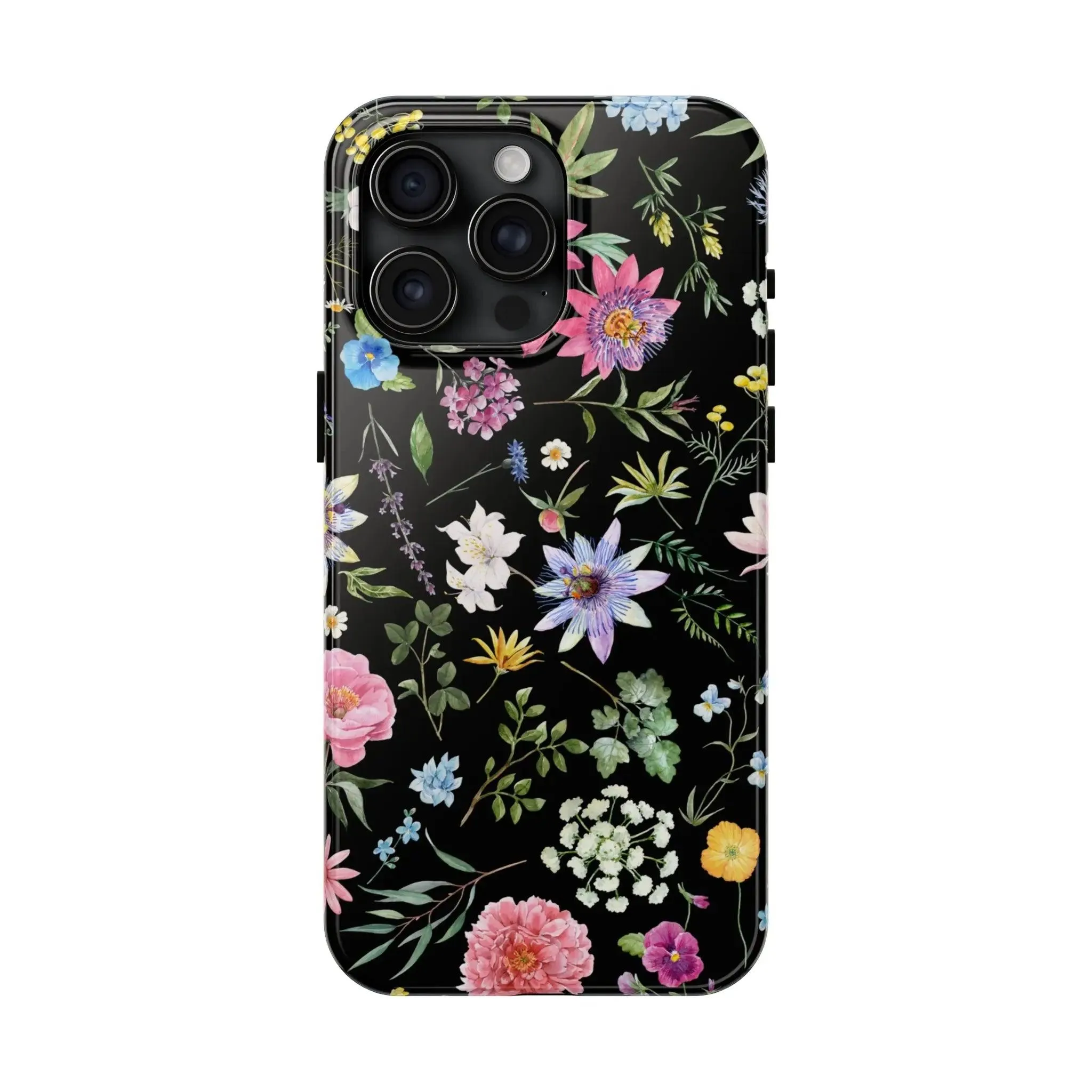 Midnight Blossoms | Black Flower Case