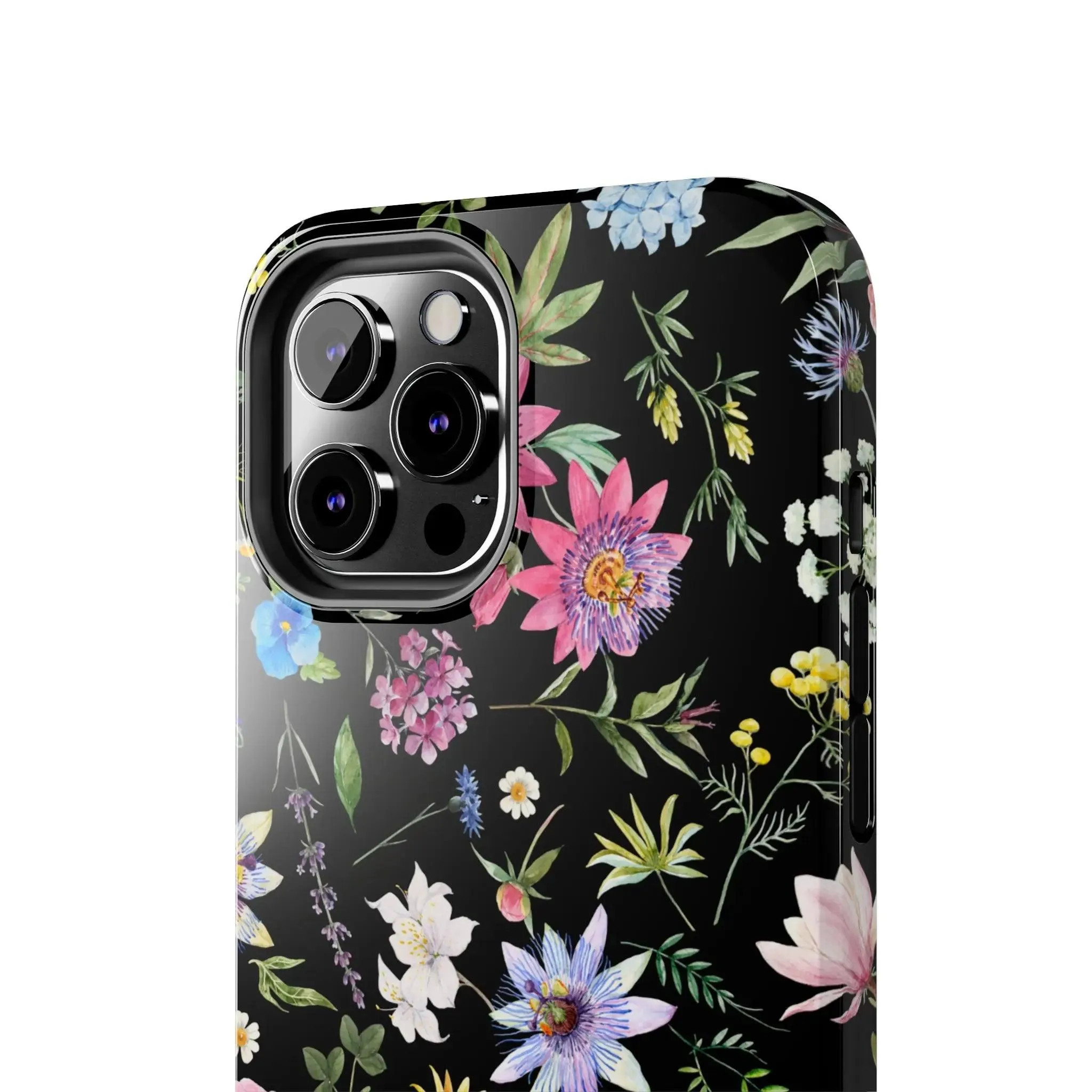 Midnight Blossoms | Black Flower Case