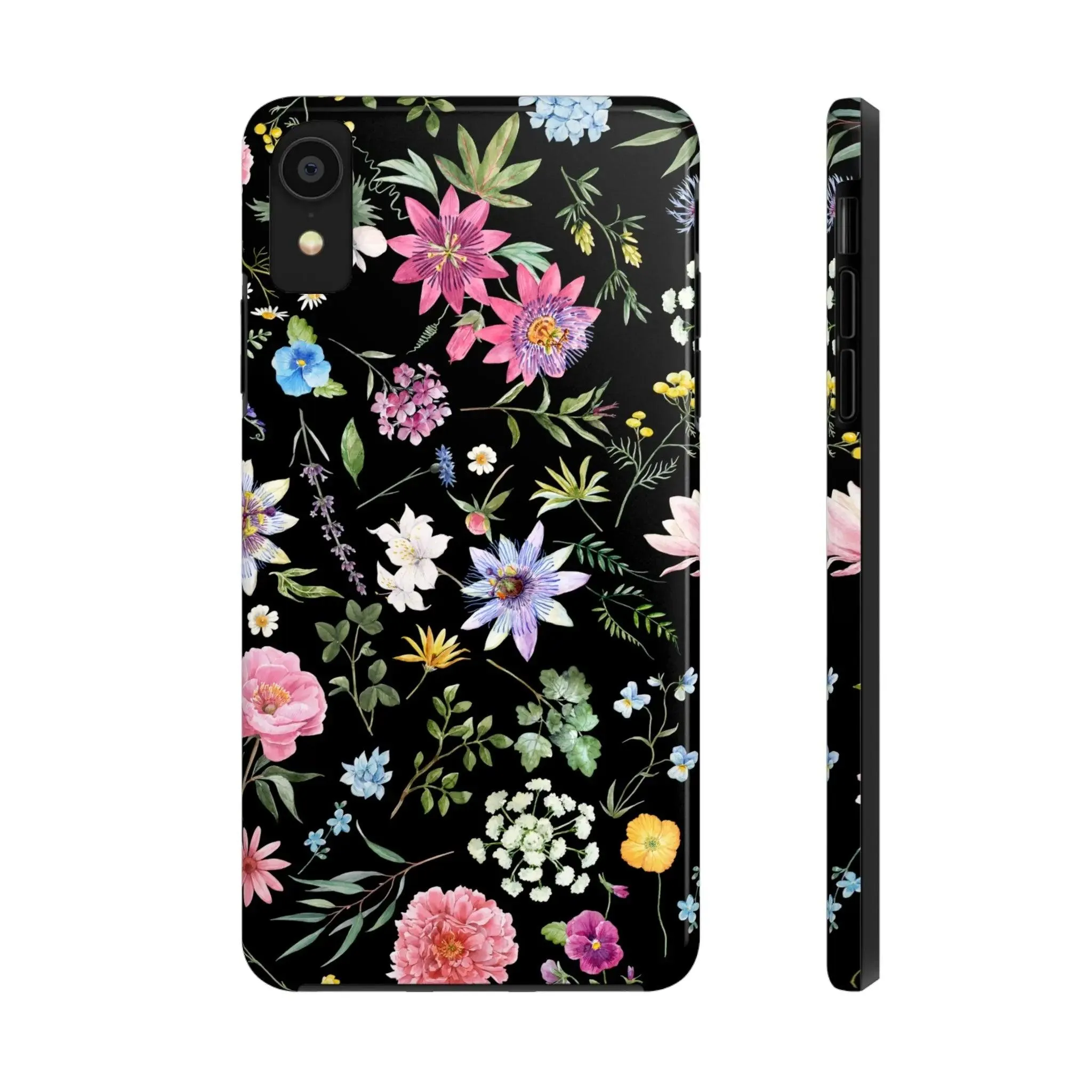 Midnight Blossoms | Black Flower Case