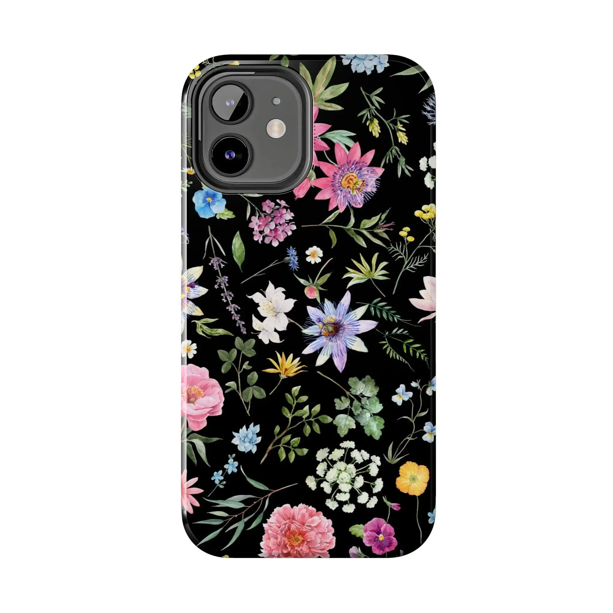 Midnight Blossoms | Black Flower Case