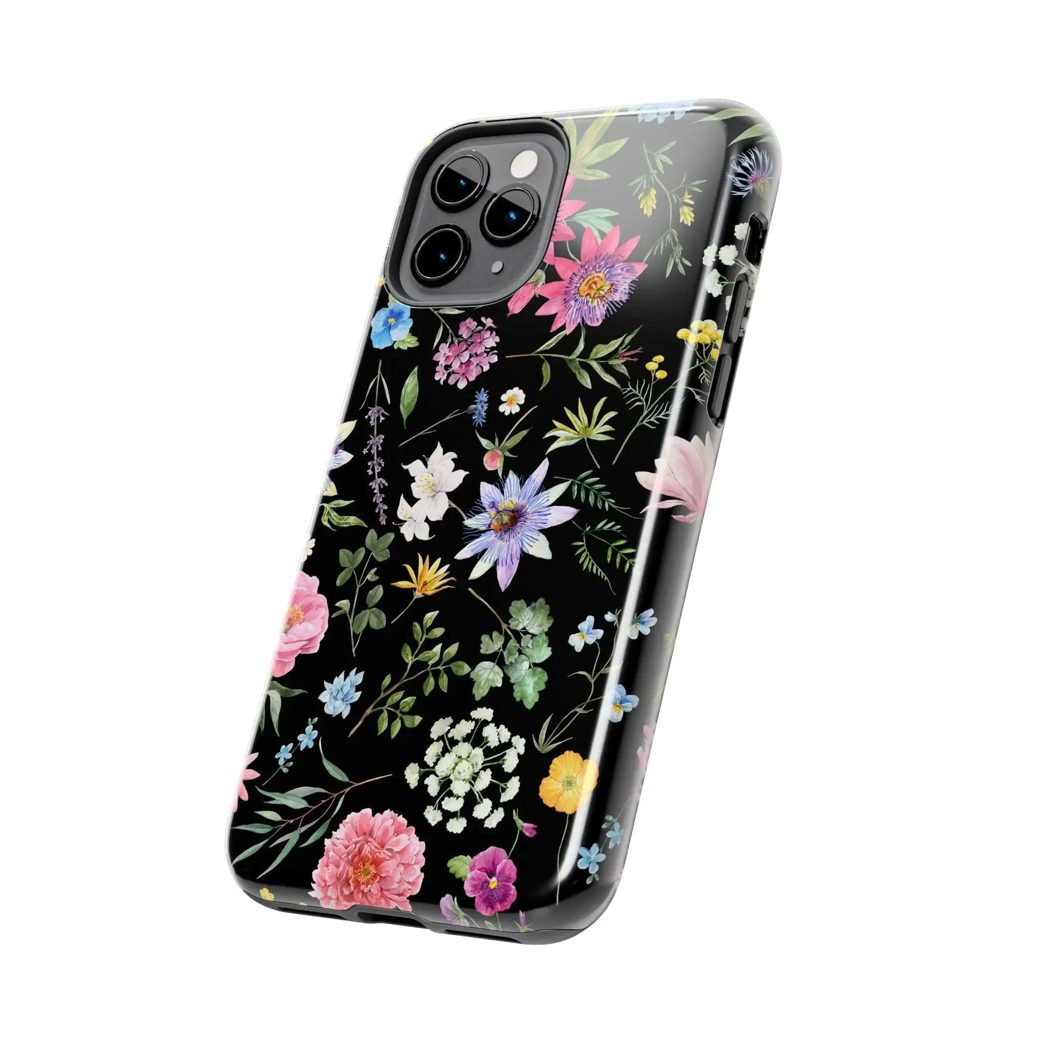 Midnight Blossoms | Black Flower Case