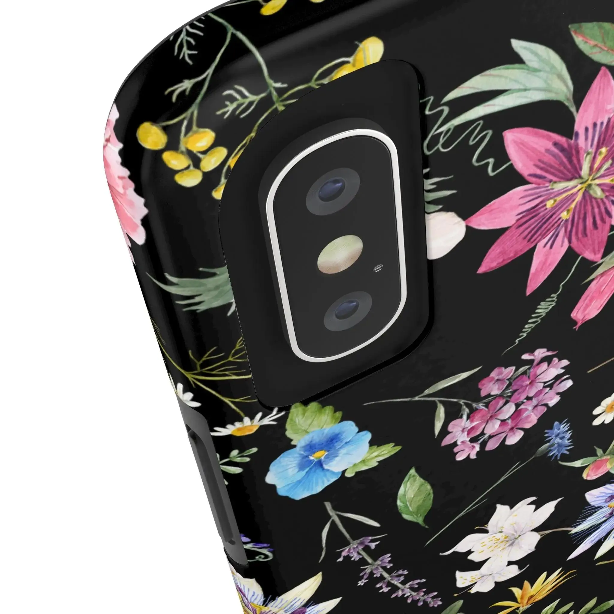 Midnight Blossoms | Black Flower Case