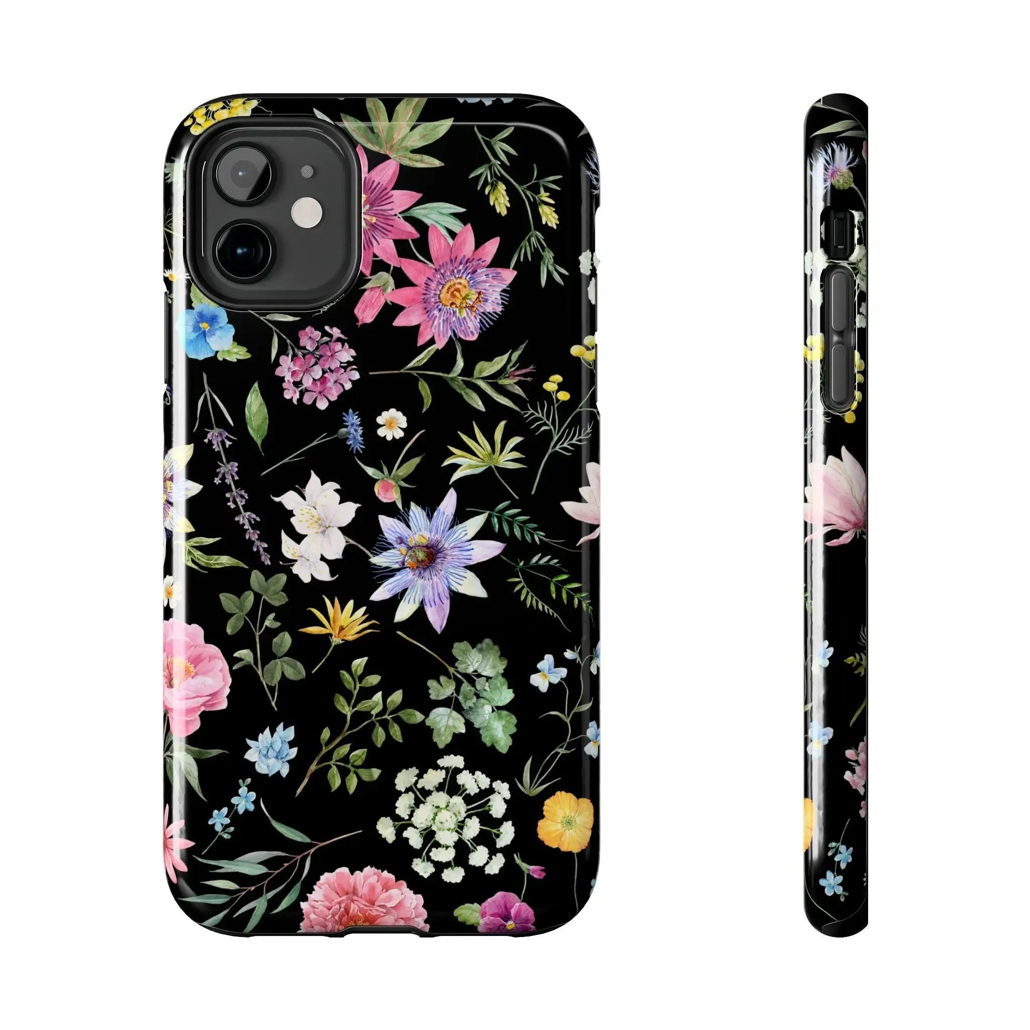 Midnight Blossoms | Black Flower Case