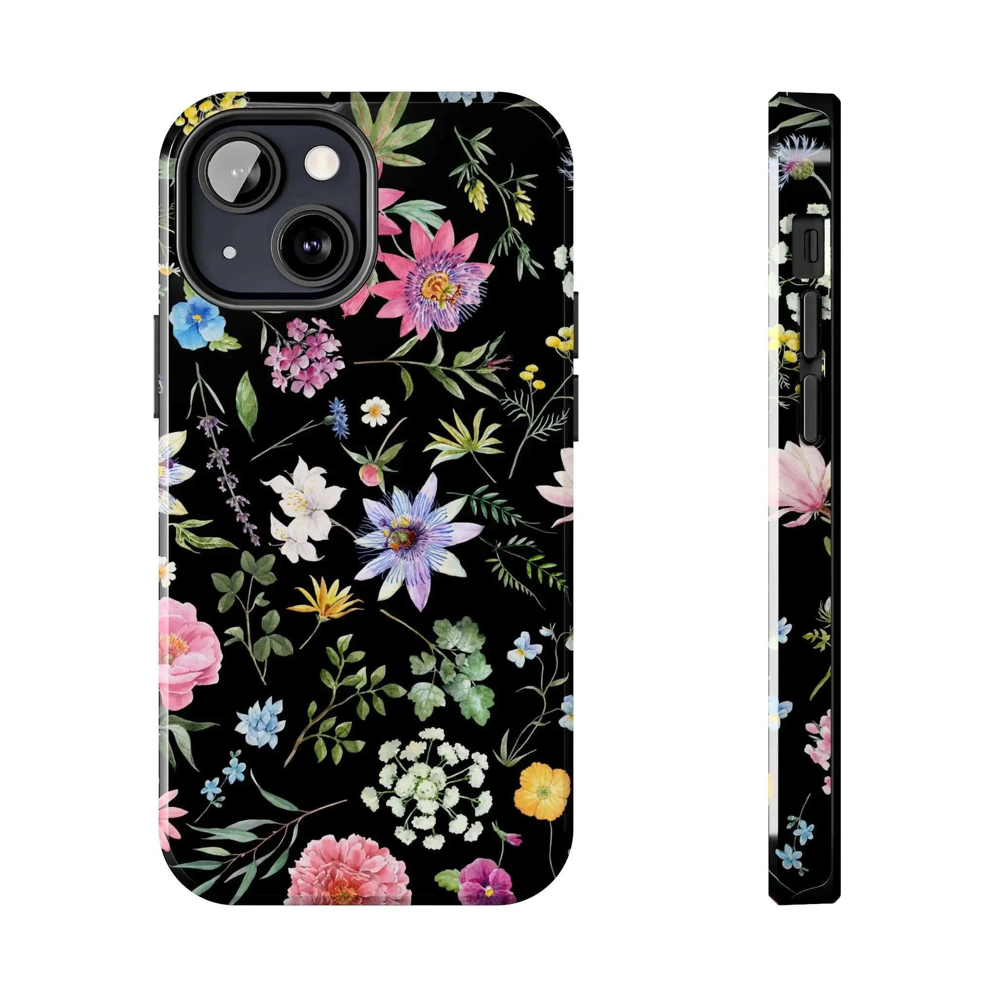 Midnight Blossoms | Black Flower Case