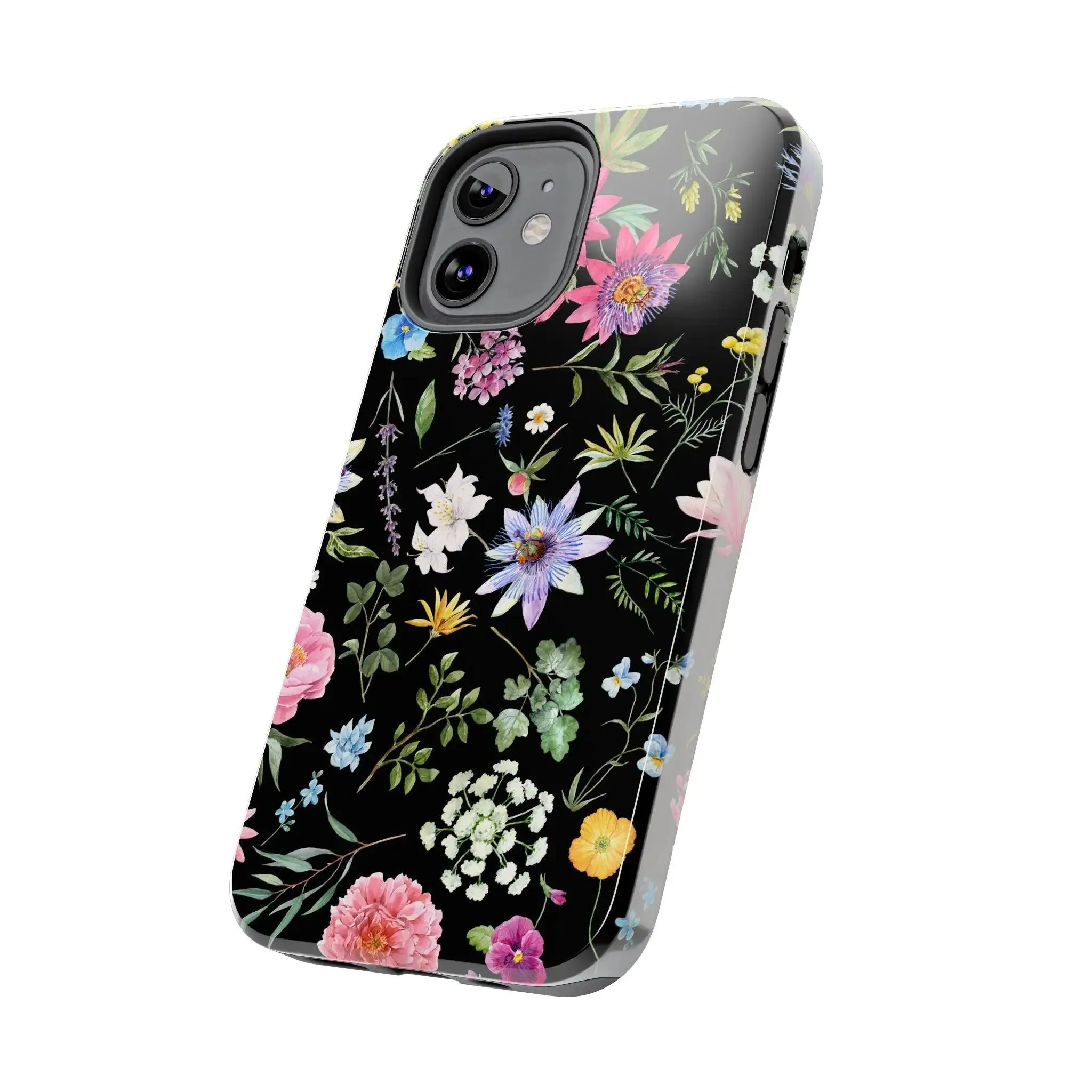 Midnight Blossoms | Black Flower Case