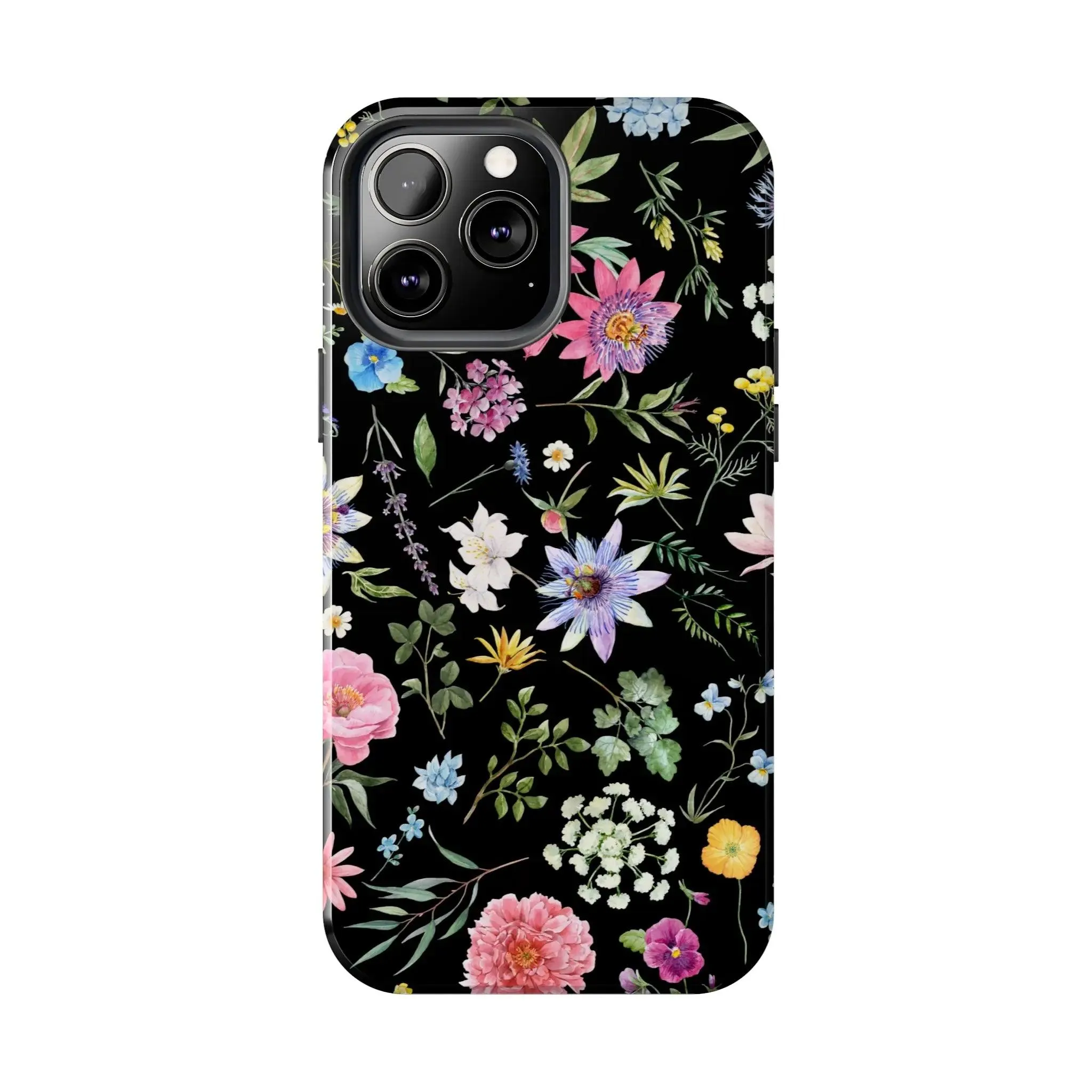 Midnight Blossoms | Black Flower Case