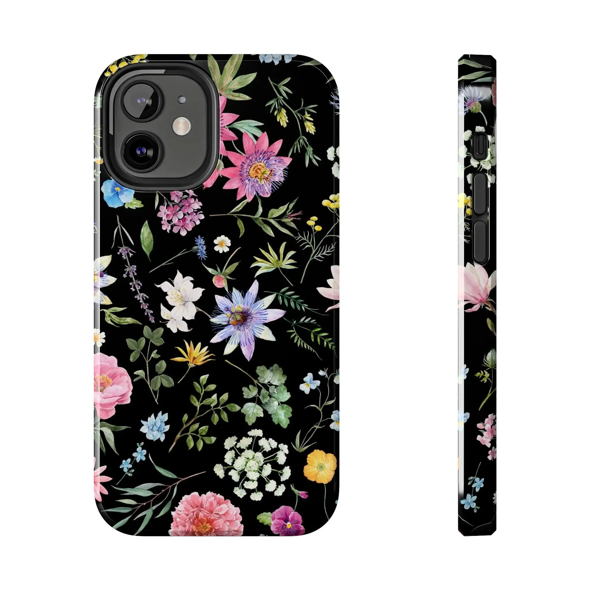 Midnight Blossoms | Black Flower Case