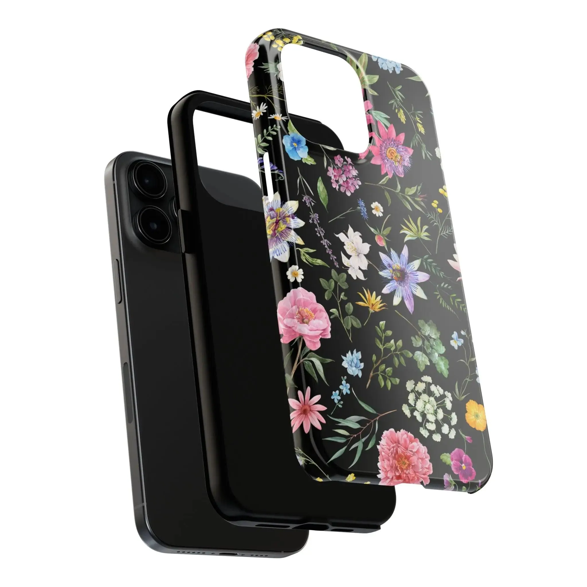 Midnight Blossoms | Black Flower Case