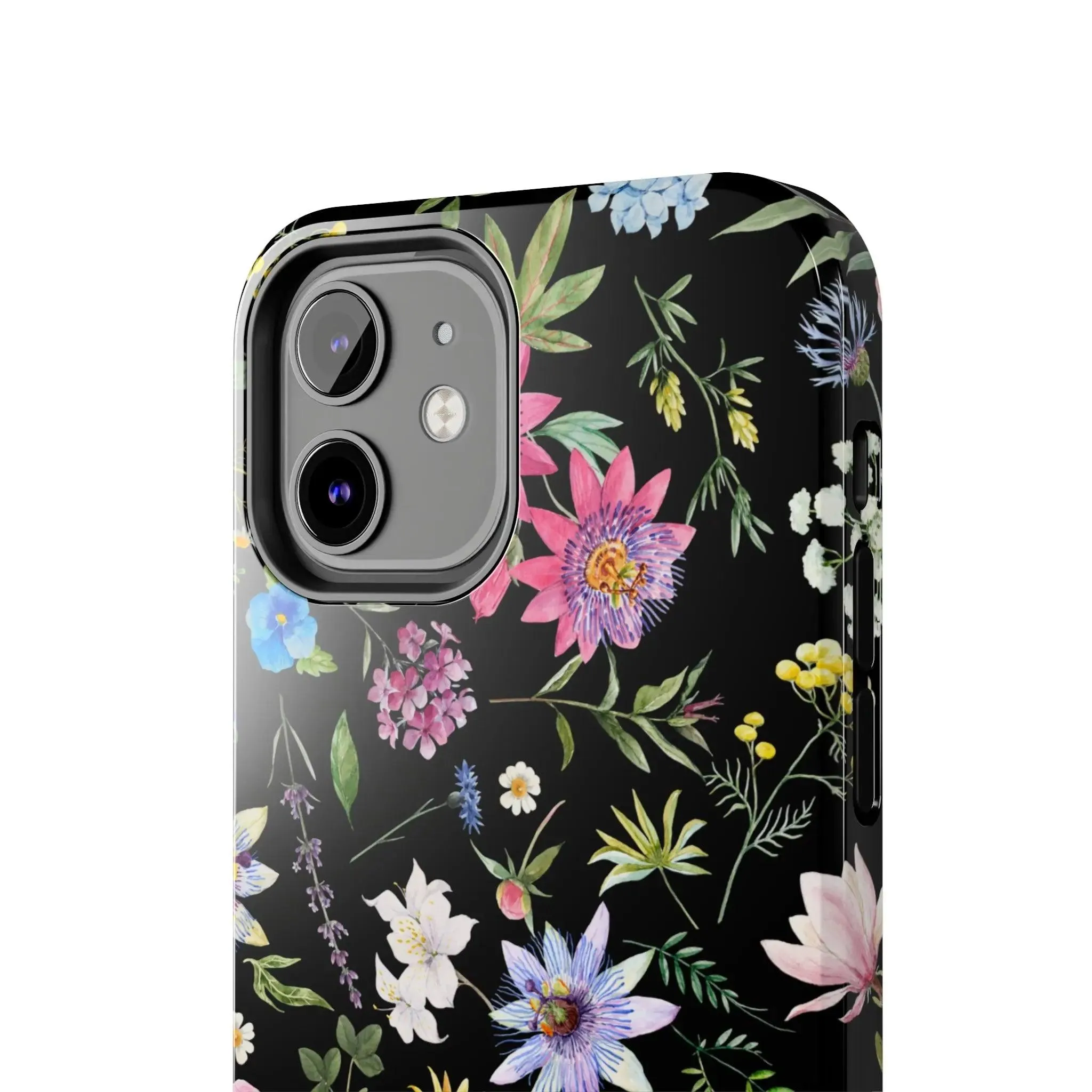 Midnight Blossoms | Black Flower Case