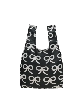 Mini Reusable Bag (Ribbons Black)