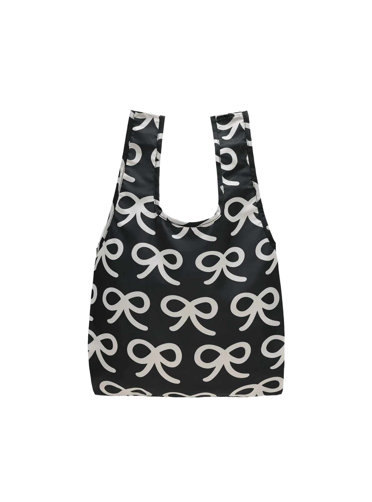 Mini Reusable Bag (Ribbons Black)