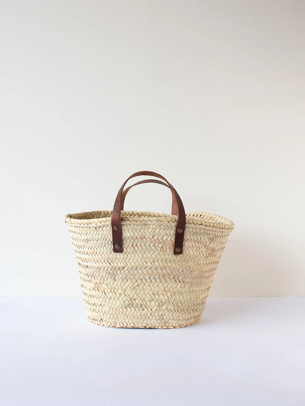 Mini Valencia Basket Bag, Tan