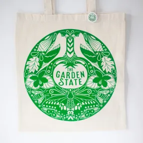 New Jersey tote bag, The Garden State souvenir featuring New Jersey state symbols