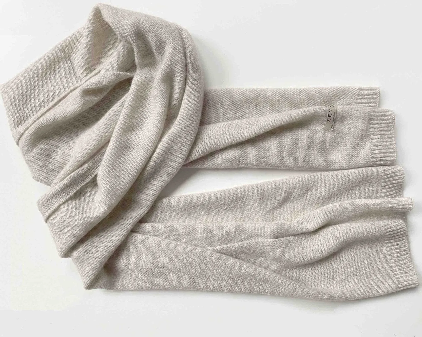 Oat cashmere scarf for women