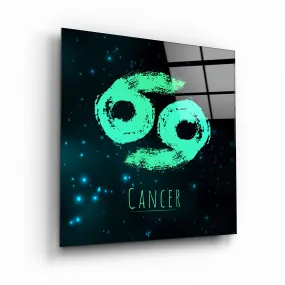 ."Zodiac V2 - Cancer". Glass Wall Art