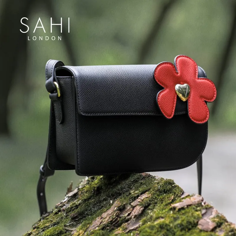 Sahi Little Flower Canna Crossbody Leather Bag