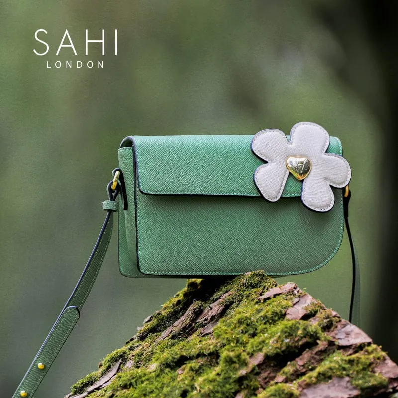 Sahi Little Flower Canna Crossbody Leather Bag