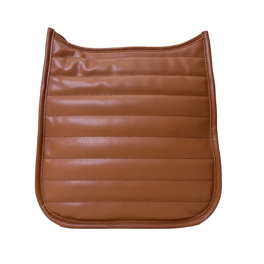 Sarah Quilted Faux Leather Messenger