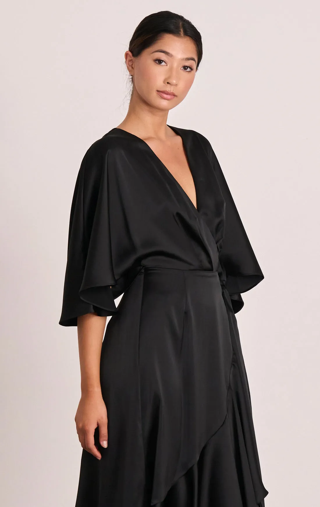 Seeker Cape Midi Black