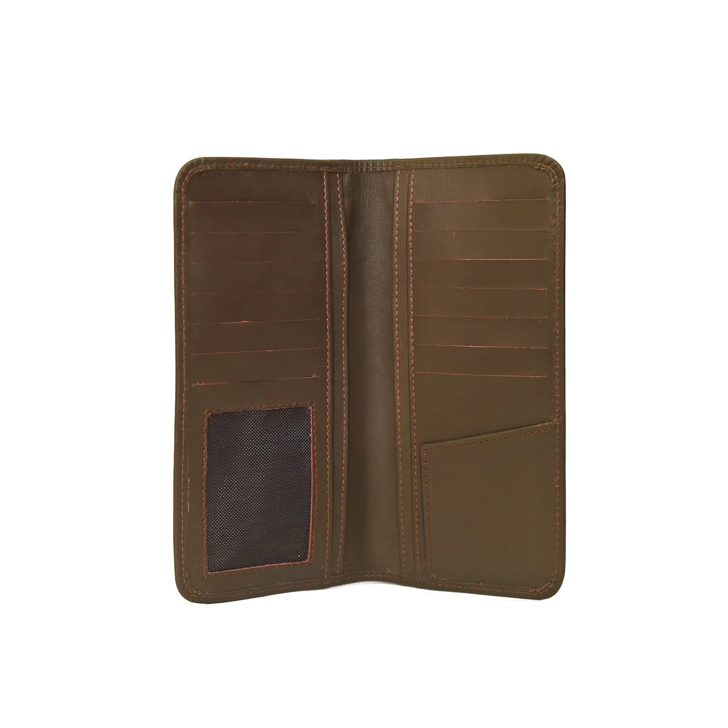 smart leather wallet Chocolate brown