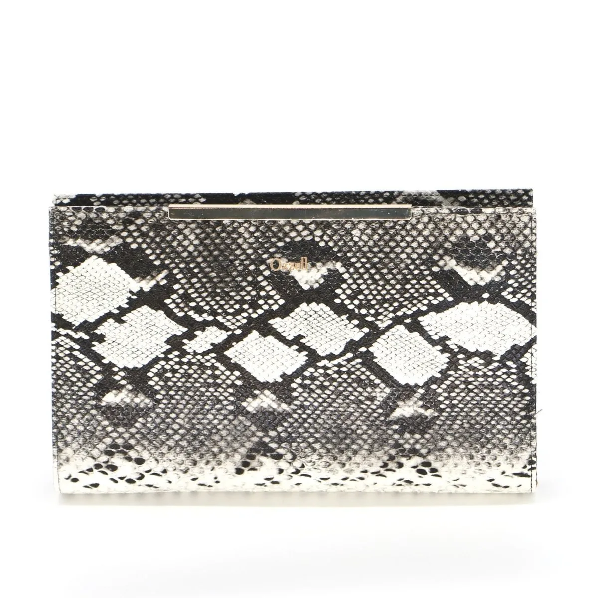 Snake Skin Effect Evening Clutch Bag