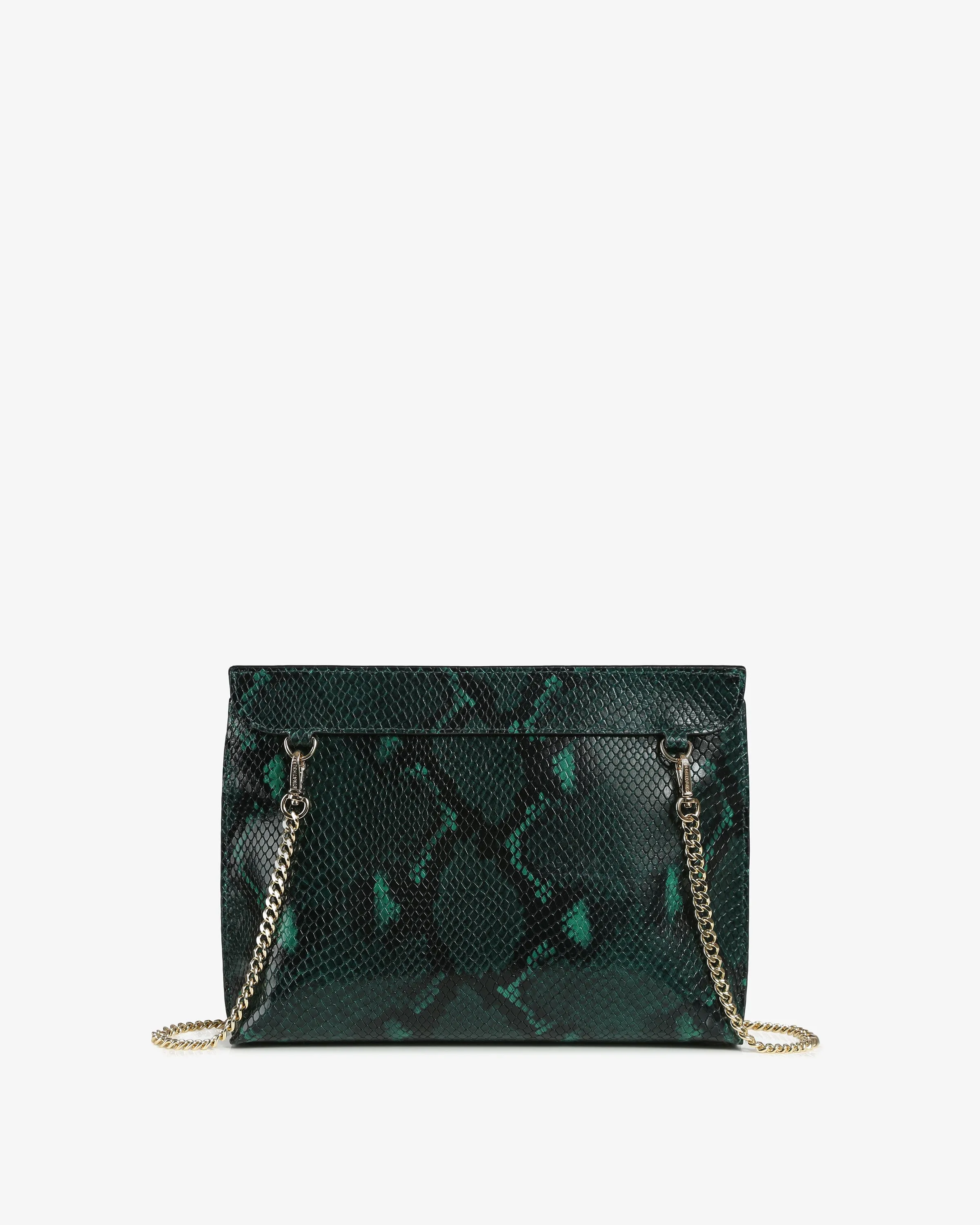 Stylist - Embossed Snake Bottle Green