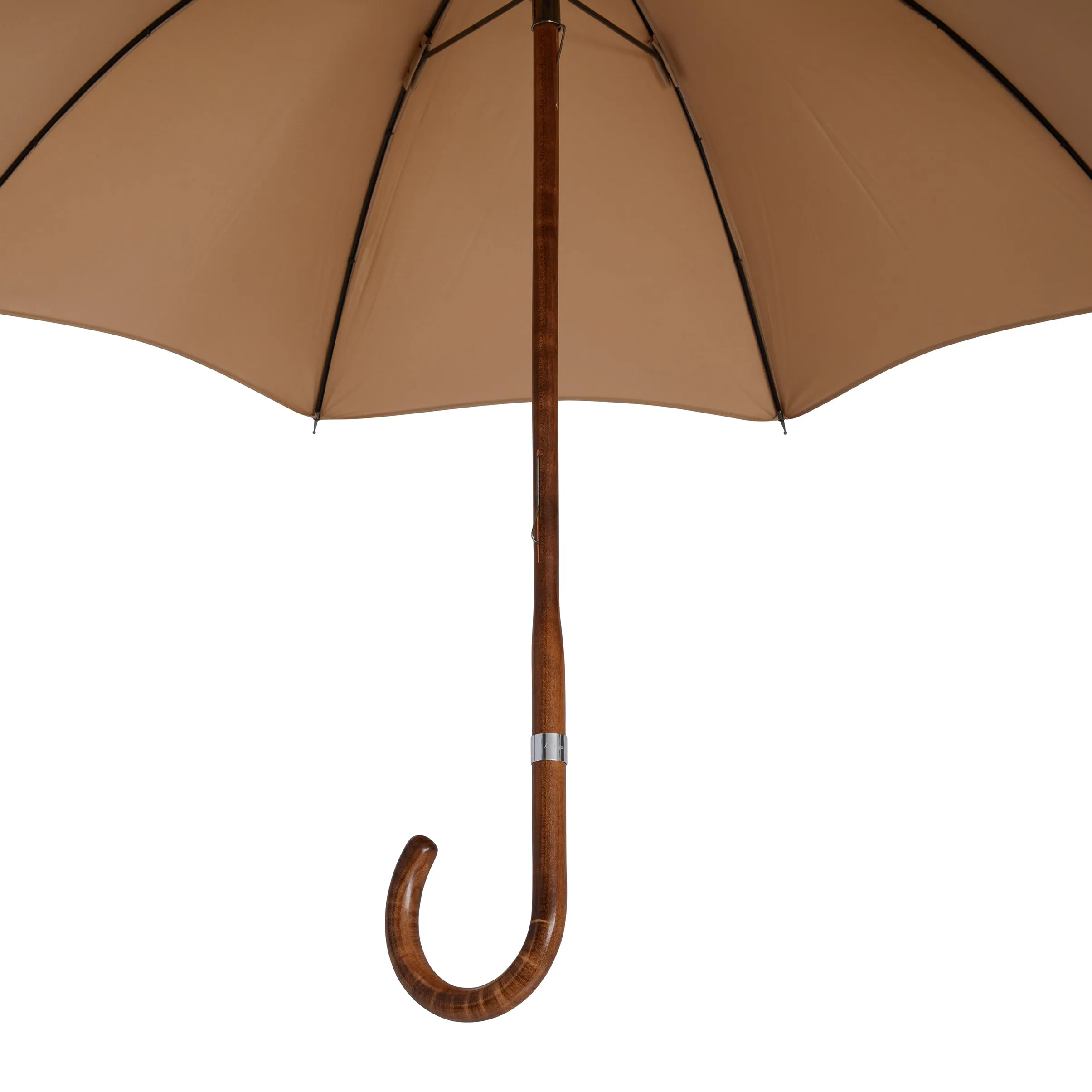 The London Ladies Umbrella - Crafted From A Single Piece Of Maple - Champagne