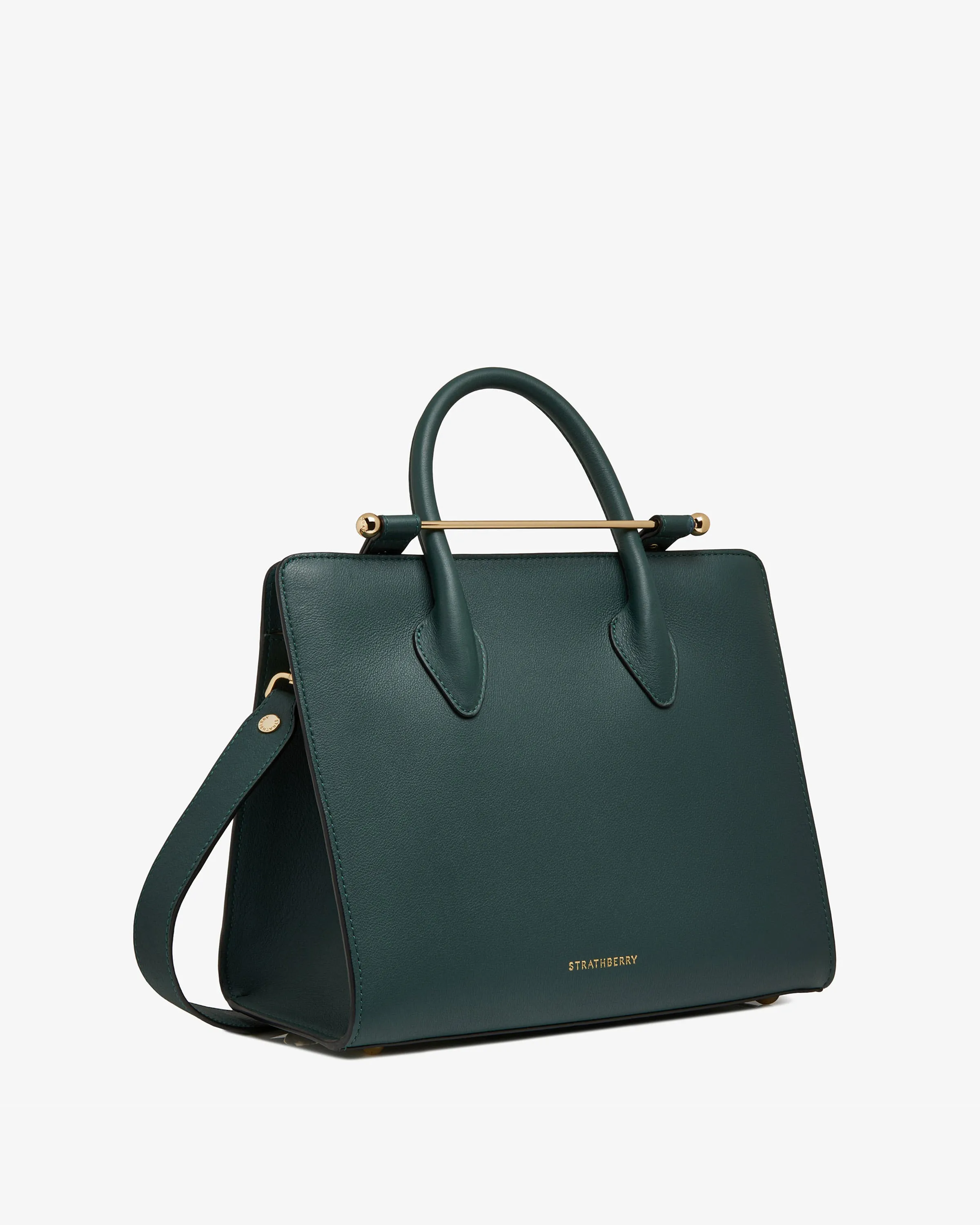 The Strathberry Midi Tote - Bottle Green