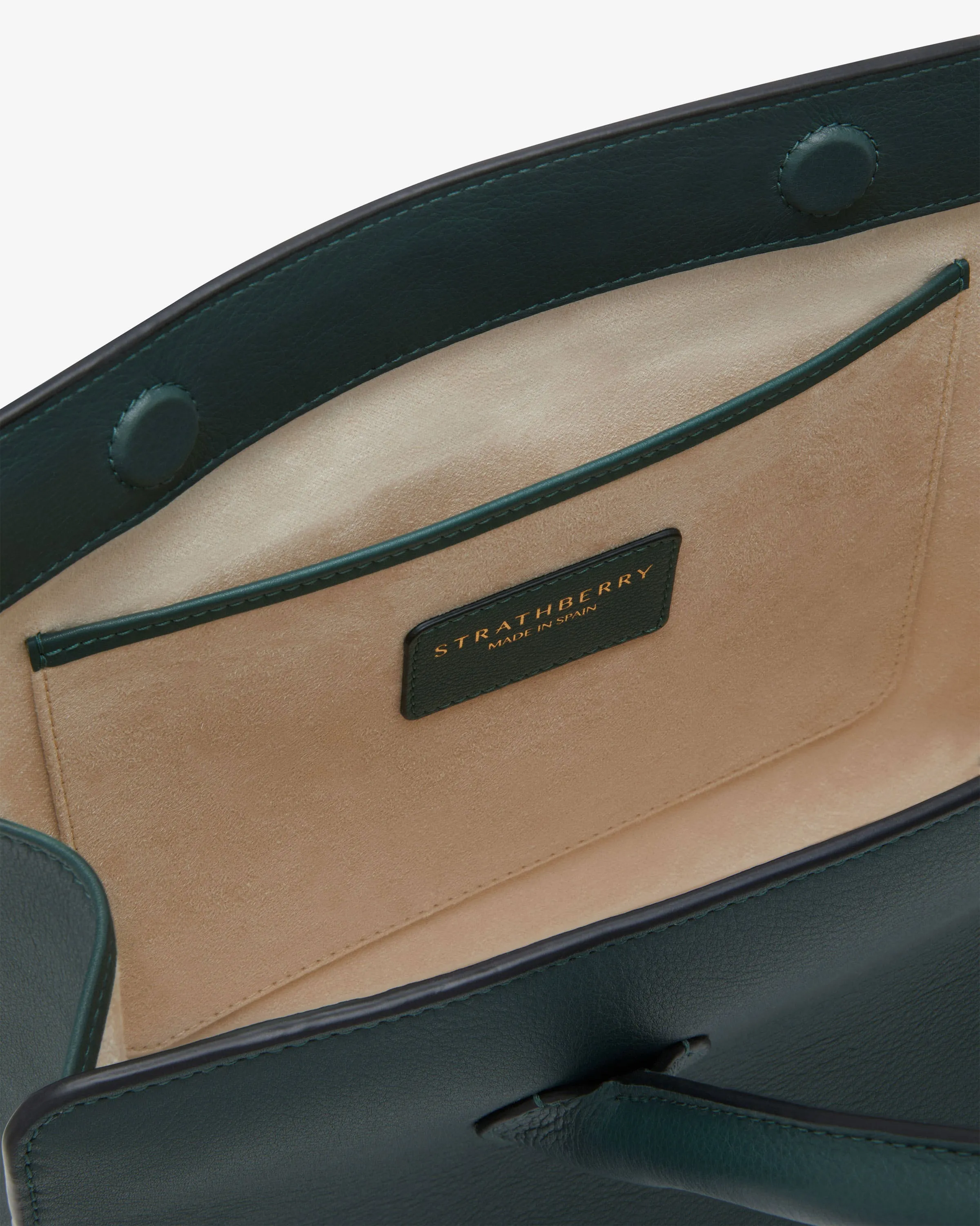 The Strathberry Midi Tote - Bottle Green