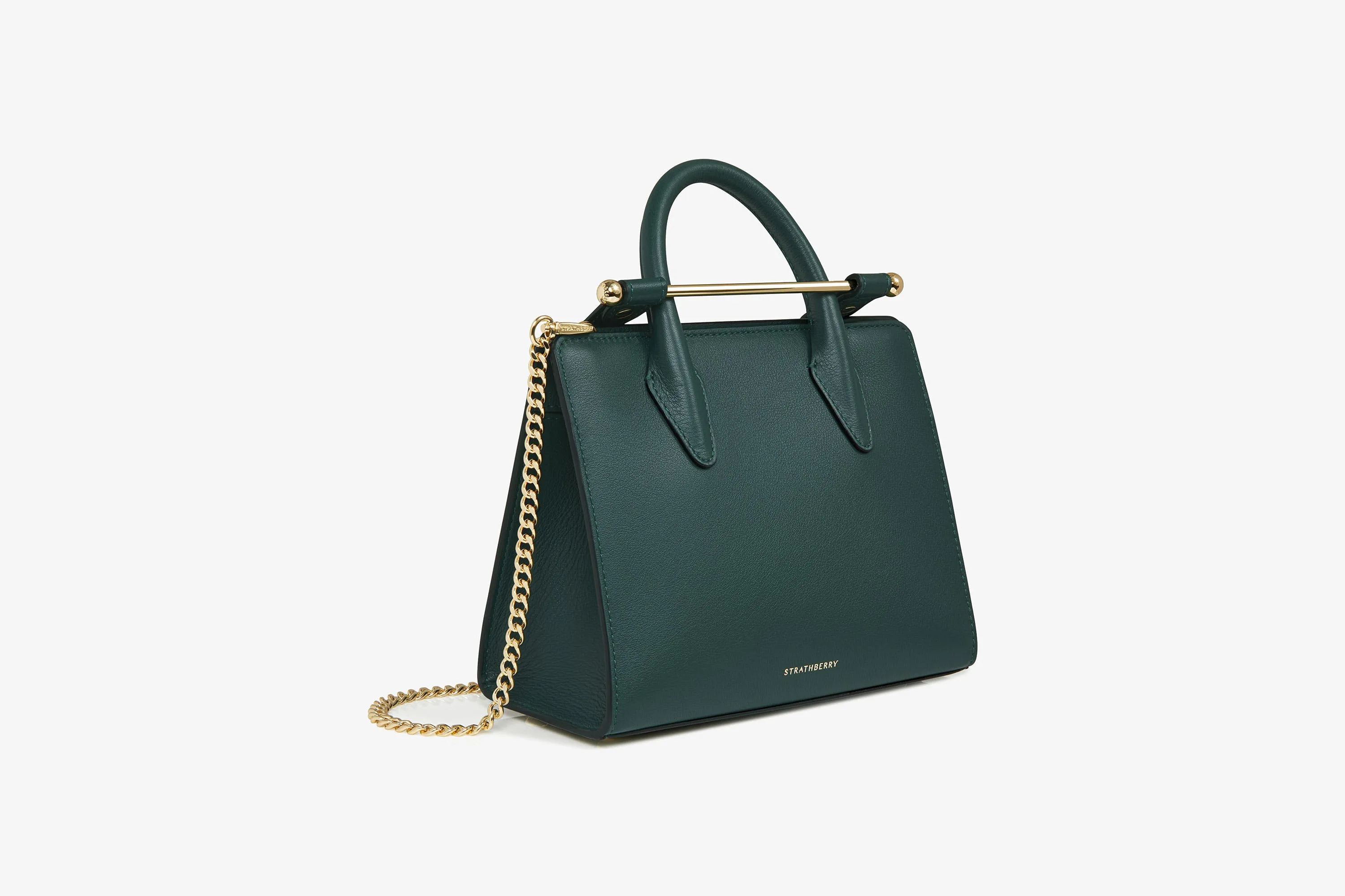 The Strathberry Mini Tote - Bottle Green