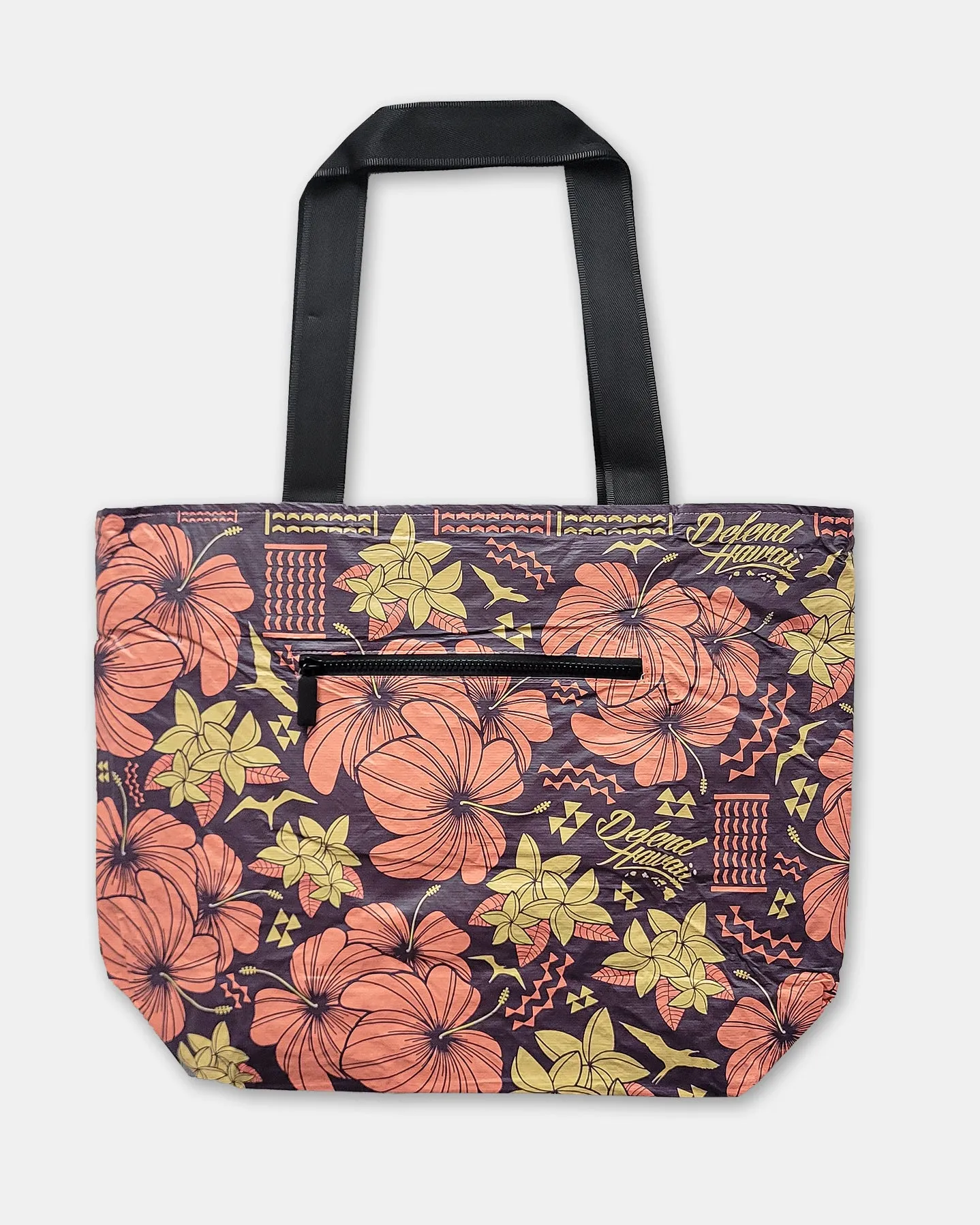 THE TROPIC GETAWAY Purple Tote