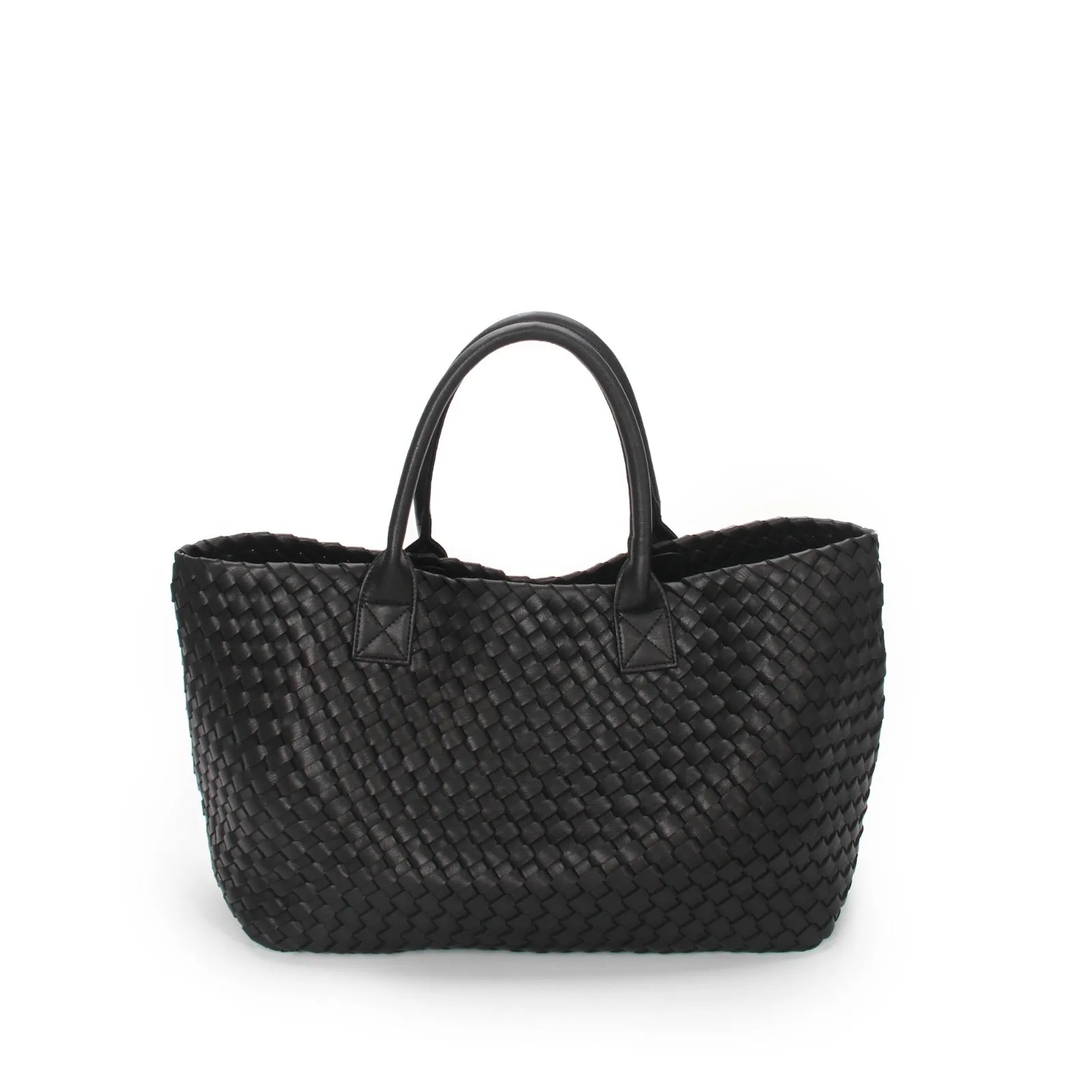 The Weavey Tote - BLACK