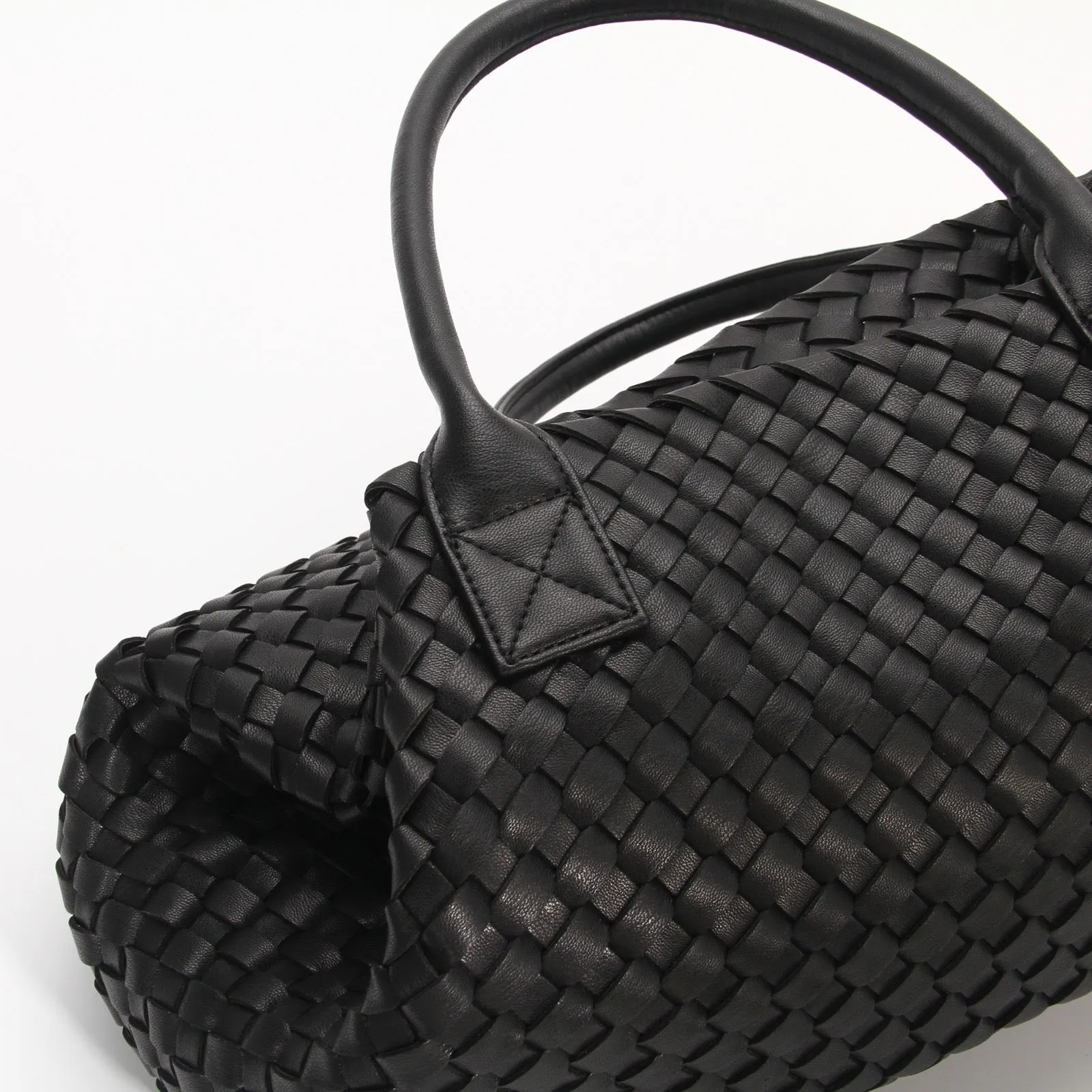 The Weavey Tote - BLACK