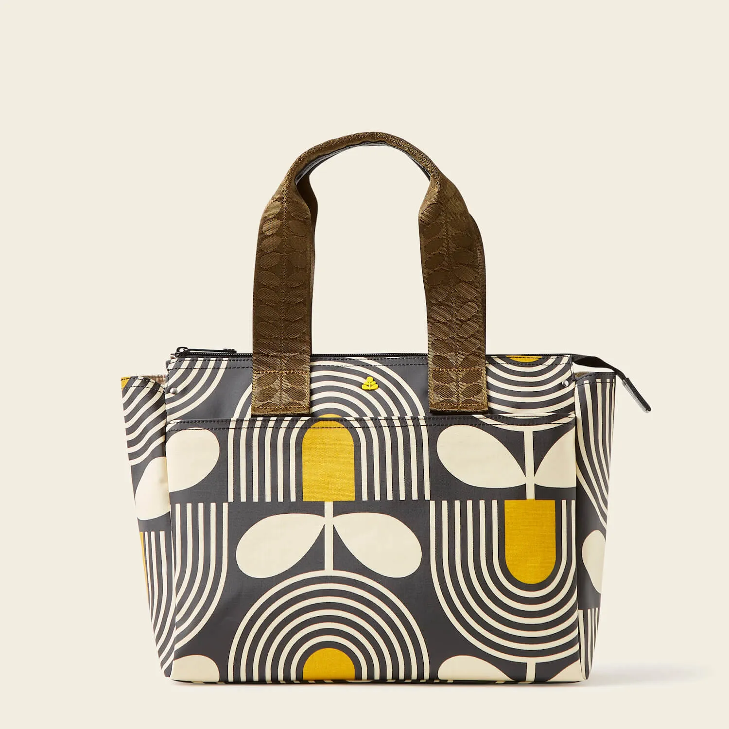 Walker Tote - Giant Striped Tulip Noir