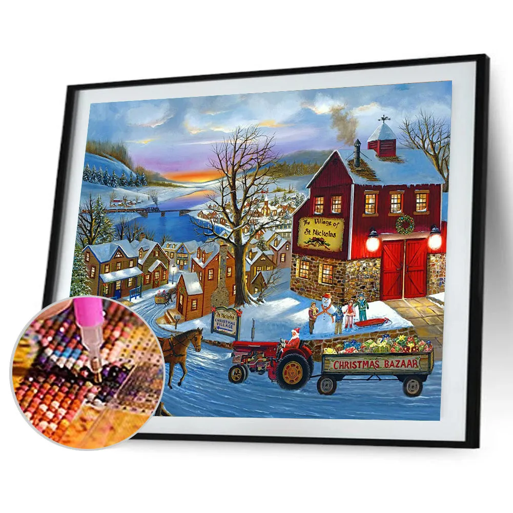 Winter - Full Round Diamond Painting(40*50cm)