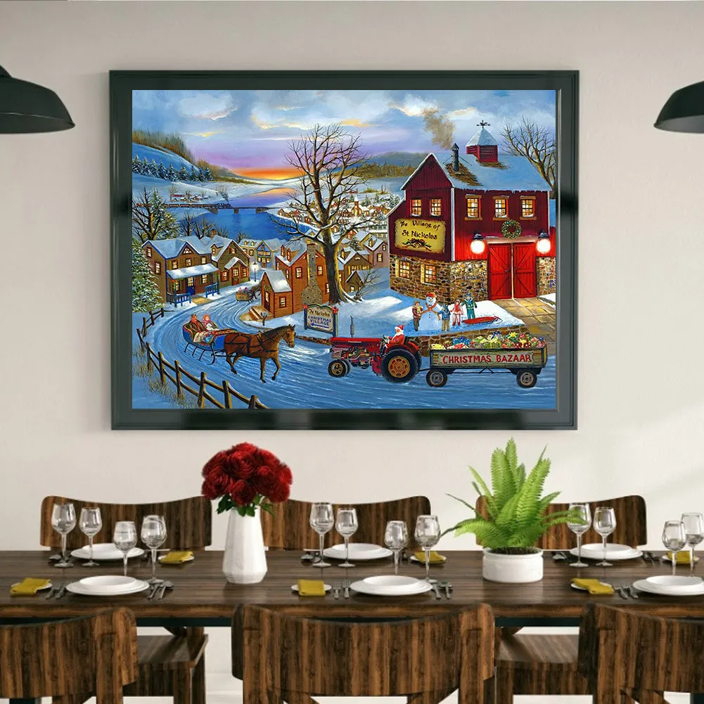 Winter - Full Round Diamond Painting(40*50cm)