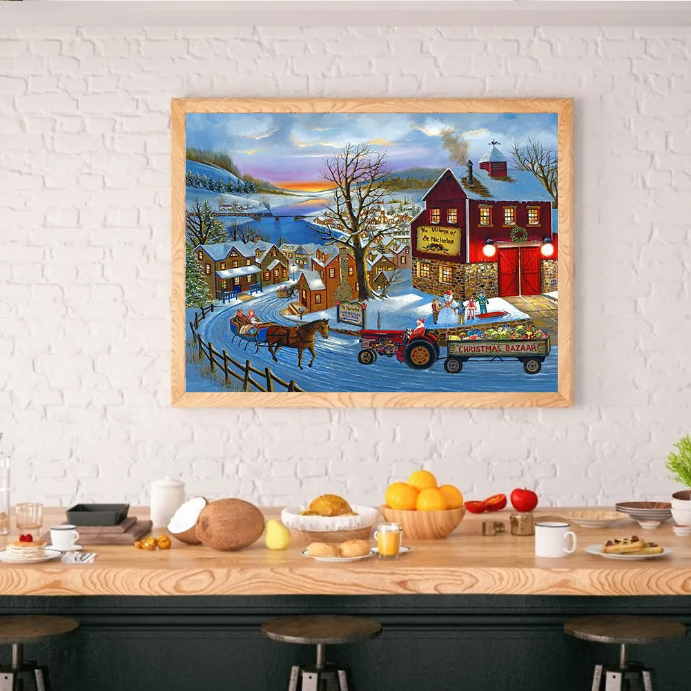 Winter - Full Round Diamond Painting(40*50cm)