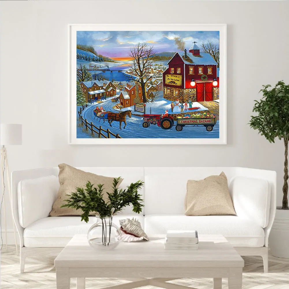 Winter - Full Round Diamond Painting(40*50cm)