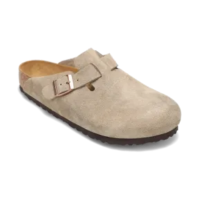 Women's Boston Soft Footbed Narrow Taupe Suede