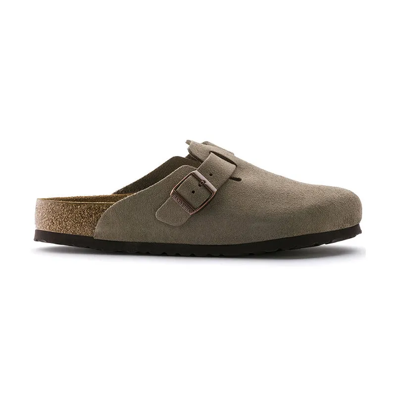 Women's Boston Soft Footbed Narrow Taupe Suede