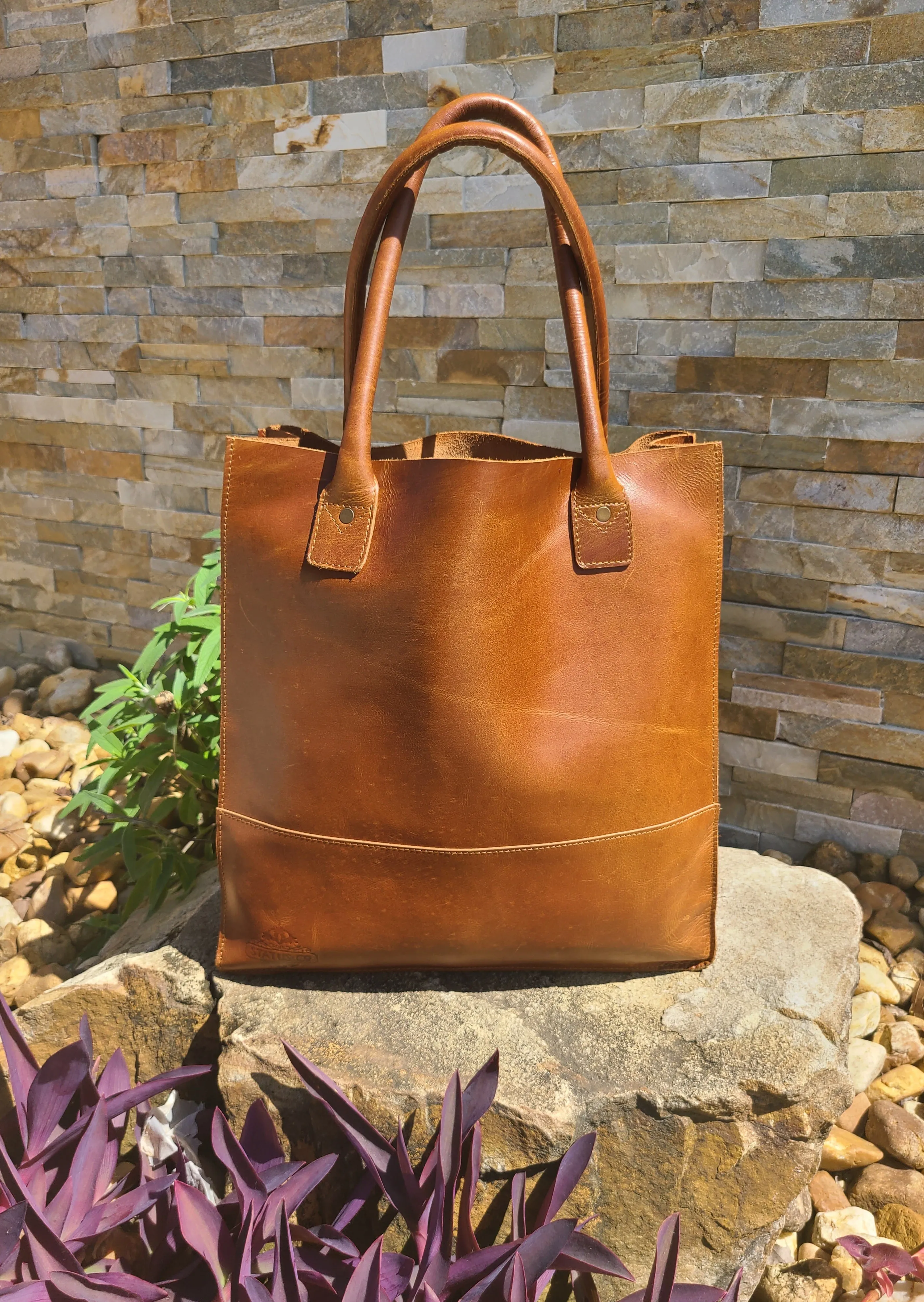 Women's Shopper Leather Tote Bag