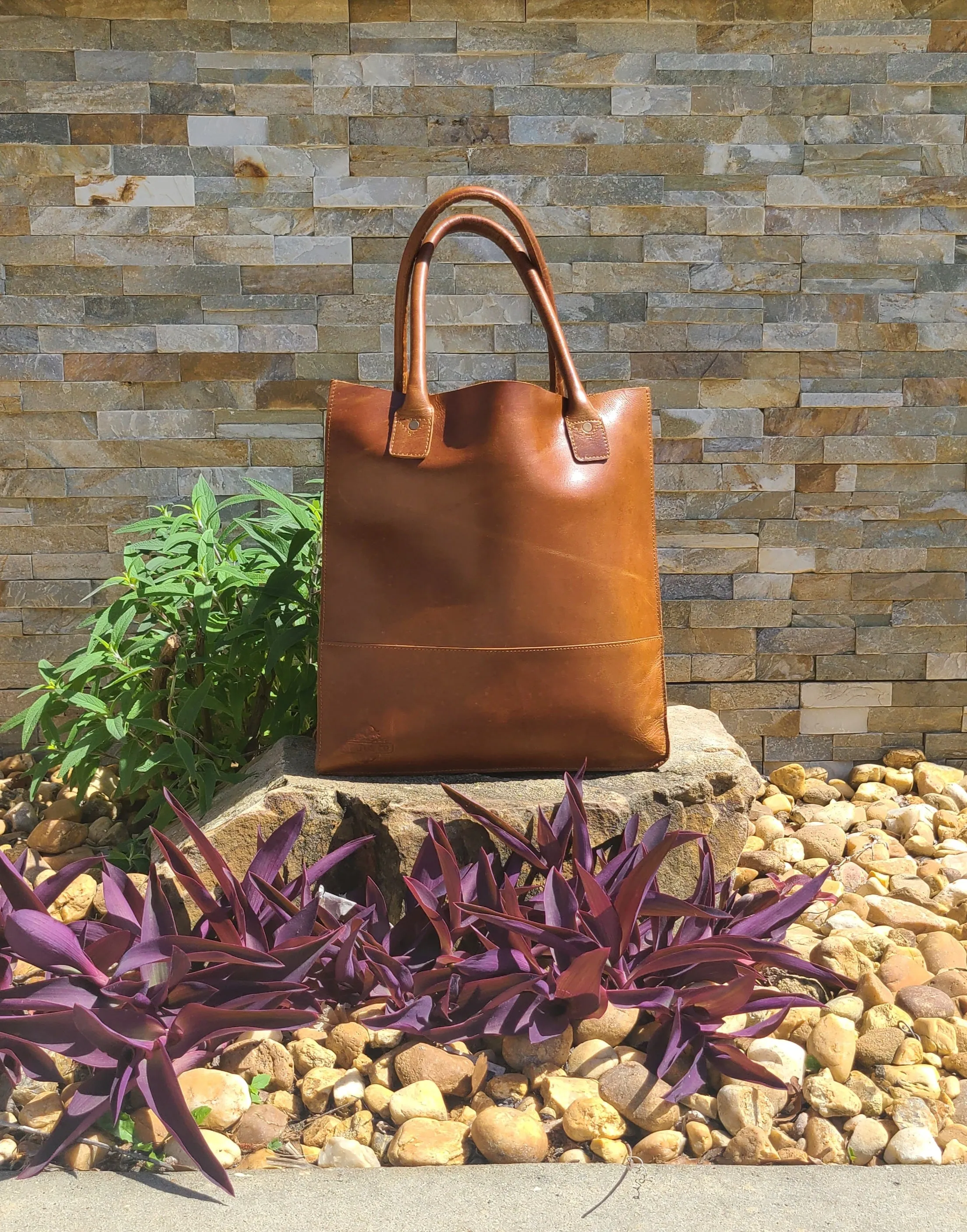 Women's Shopper Leather Tote Bag