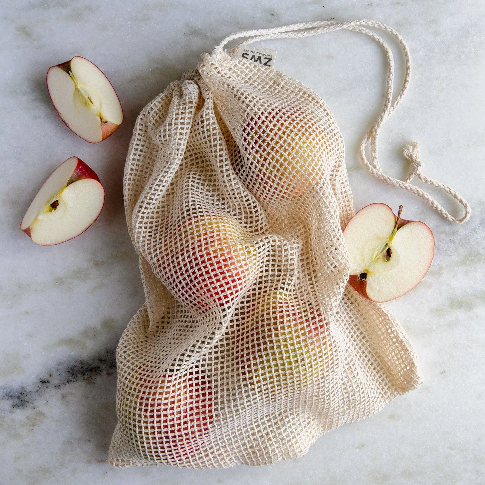 ZeroWasteStore Mesh Produce Bag - Multiple Sizes - Zero Waste Net Bag